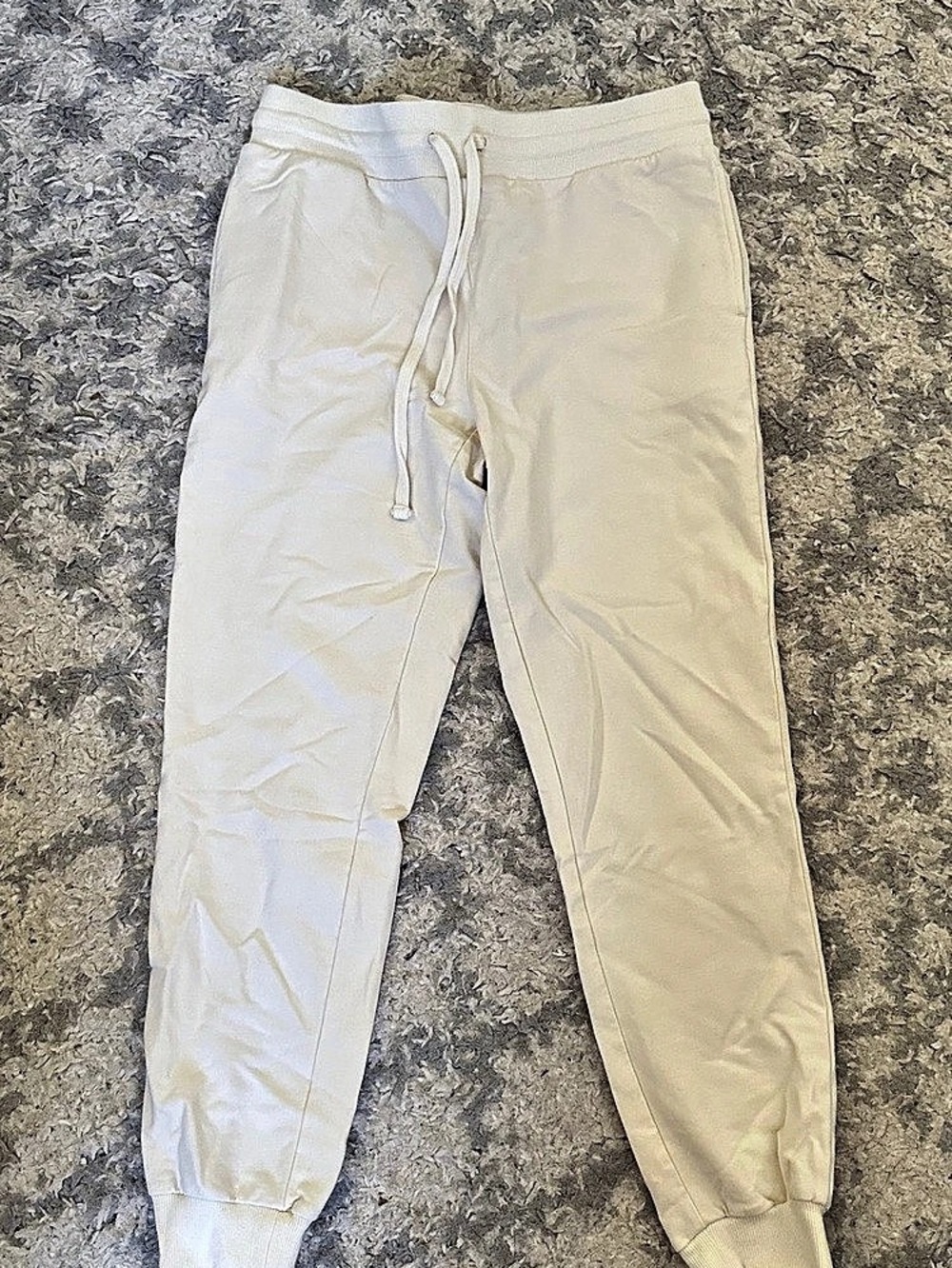 Savvi Women's Jogger Pants in White Size Large